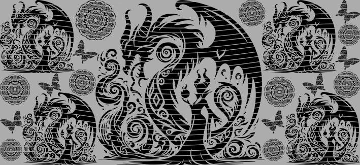 16oz black white-BW-8